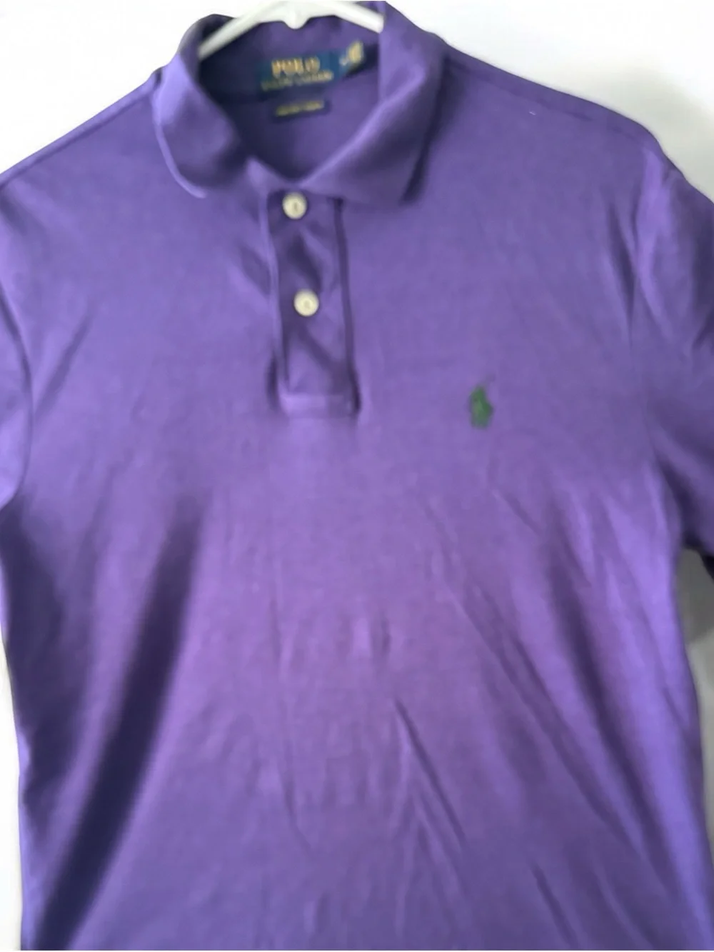 Polo by Ralph Lauren Purple Polo with Green Pony Logo